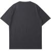imageSOLY HUX Mens Letter Print Short Sleeve T Shirt Round Neck Summer Casual Tee TopsDark Grey Letter