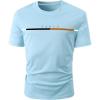 imageSOLY HUX Mens Graphic Tees Letter Print Short Sleeve Round Neck TShirt TopsLight Blue