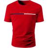 imageSOLY HUX Mens Graphic Tees Letter Print Short Sleeve Round Neck TShirt TopsRed Letter