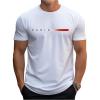 imageSOLY HUX Mens Letter Print Short Sleeve T Shirt Round Neck Summer Casual Tee TopsWhite Letter