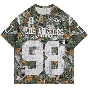 imageSOLY HUX Mens Y2k Jersey Shirts Letter Graphic Tees Crew Neck Short Sleeve Streetwear Loose T Shirt TopsMulticolor Letter