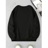 imageSOLY HUX Womens Crewneck Graphic Sweatshirts Long Sleeve Oversized Loose Fit Shirts Drop Shoulder Pullover Casual TopsBlack Grey Graphic