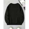 imageSOLY HUX Womens Crewneck Graphic Sweatshirts Long Sleeve Oversized Loose Fit Shirts Drop Shoulder Pullover Casual TopsBlack Grey Letter