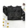 imageSOLY HUX Womens Crewneck Graphic Sweatshirts Long Sleeve Oversized Loose Fit Shirts Drop Shoulder Pullover Casual TopsBlack Grey Letter