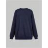 imageSOLY HUX Womens Crewneck Graphic Sweatshirts Long Sleeve Oversized Loose Fit Shirts Drop Shoulder Pullover Casual TopsDark Blue Shark