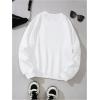 imageSOLY HUX Womens Crewneck Graphic Sweatshirts Long Sleeve Oversized Loose Fit Shirts Drop Shoulder Pullover Casual TopsWhite Letter