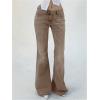 imageSOLY HUX Womens Low Rise Flare Leg Stretchy Denim Pants Y2k Going Out Bell Bottom JeansPlain Brown