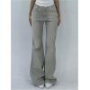 imageSOLY HUX Womens Low Rise Flare Leg Stretchy Denim Pants Y2k Going Out Bell Bottom JeansPlain Grey
