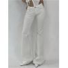 imageSOLY HUX Womens Low Rise Flare Leg Stretchy Denim Pants Y2k Going Out Bell Bottom JeansPlain White