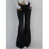 imageSOLY HUX Womens Low Rise Flare Leg Stretchy Denim Pants Y2k Going Out Bell Bottom JeansSolid Black