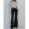 imageSOLY HUX Womens Low Rise Flare Leg Stretchy Denim Pants Y2k Going Out Bell Bottom JeansSolid Black
