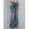 imageSOLY HUX Womens Low Rise Flare Leg Stretchy Denim Pants Y2k Going Out Bell Bottom JeansSolid Blue