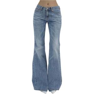 imageSOLY HUX Womens Low Rise Flare Leg Stretchy Denim Pants Y2k Going Out Bell Bottom JeansBlue Denim