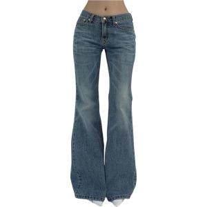 imageSOLY HUX Womens Low Rise Flare Leg Stretchy Denim Pants Y2k Going Out Bell Bottom JeansPure Blue
