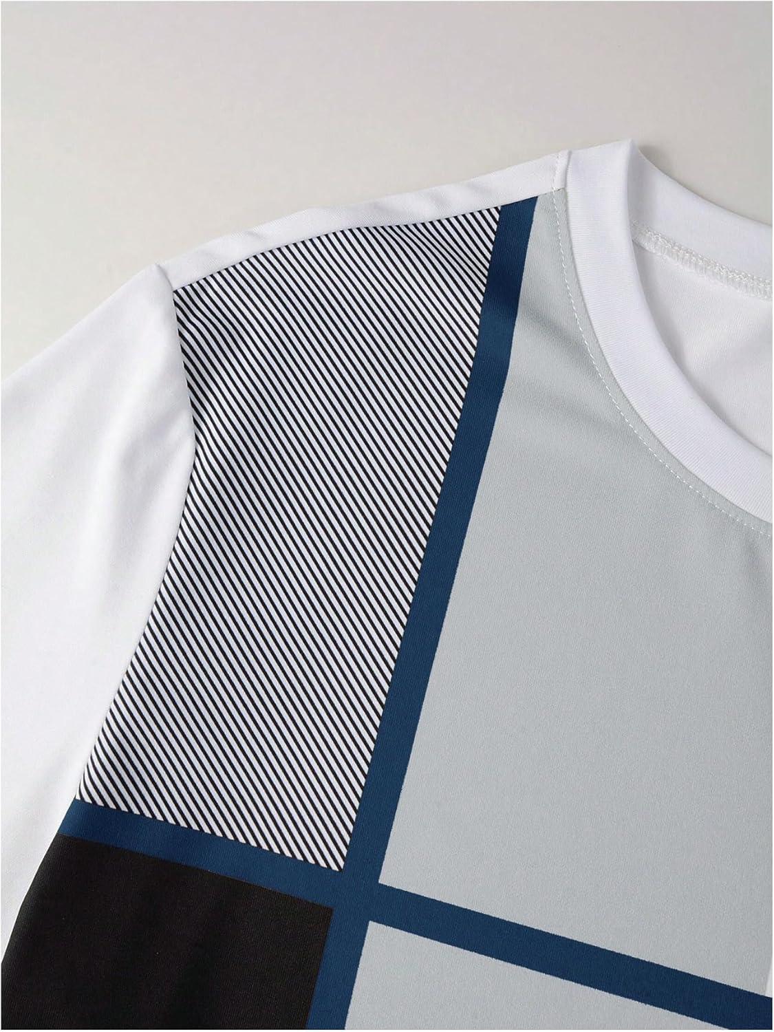 imageSOLY HUX Mens Color Block Tees Crew Neck Short Sleeve Shirts Casual Summer TopsMulti Blue