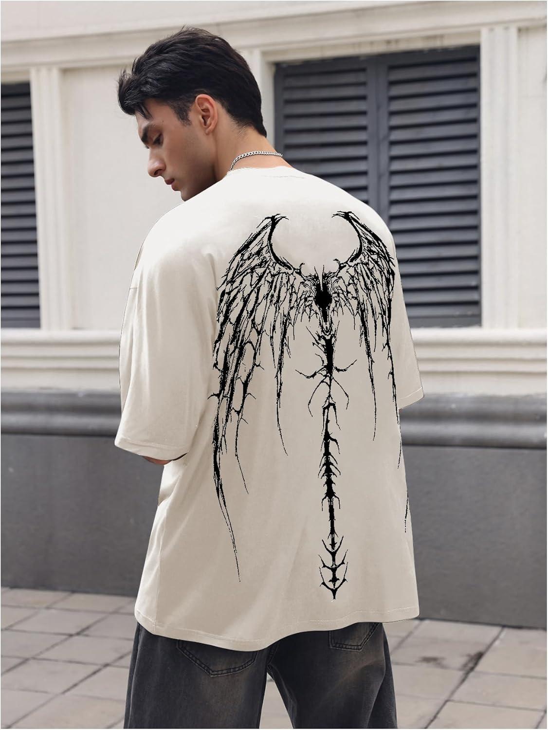 imageSOLY HUX Mens Gothic Crewneck TShirt Vintage Graphic Tees Short Sleeve Tops StreetwearApricot Graphic