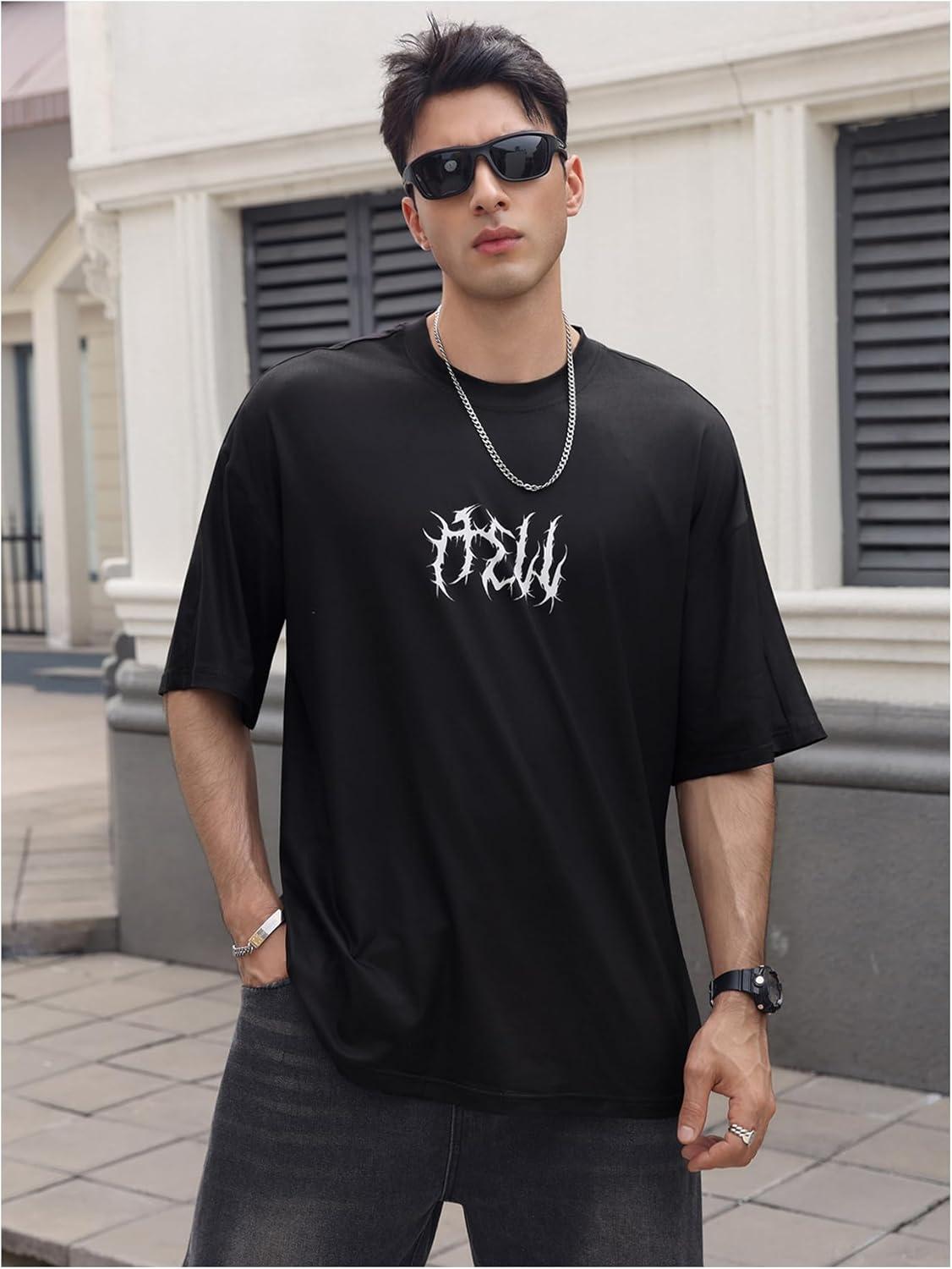 imageSOLY HUX Mens Gothic Crewneck TShirt Vintage Graphic Tees Short Sleeve Tops StreetwearBlack Graphic