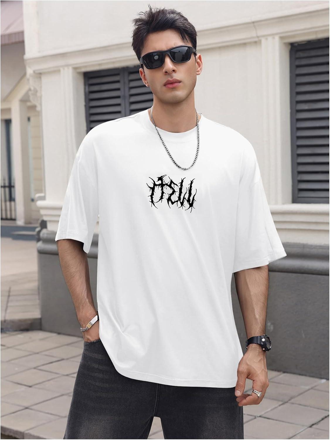 imageSOLY HUX Mens Gothic Crewneck TShirt Vintage Graphic Tees Short Sleeve Tops StreetwearWhite Graphic