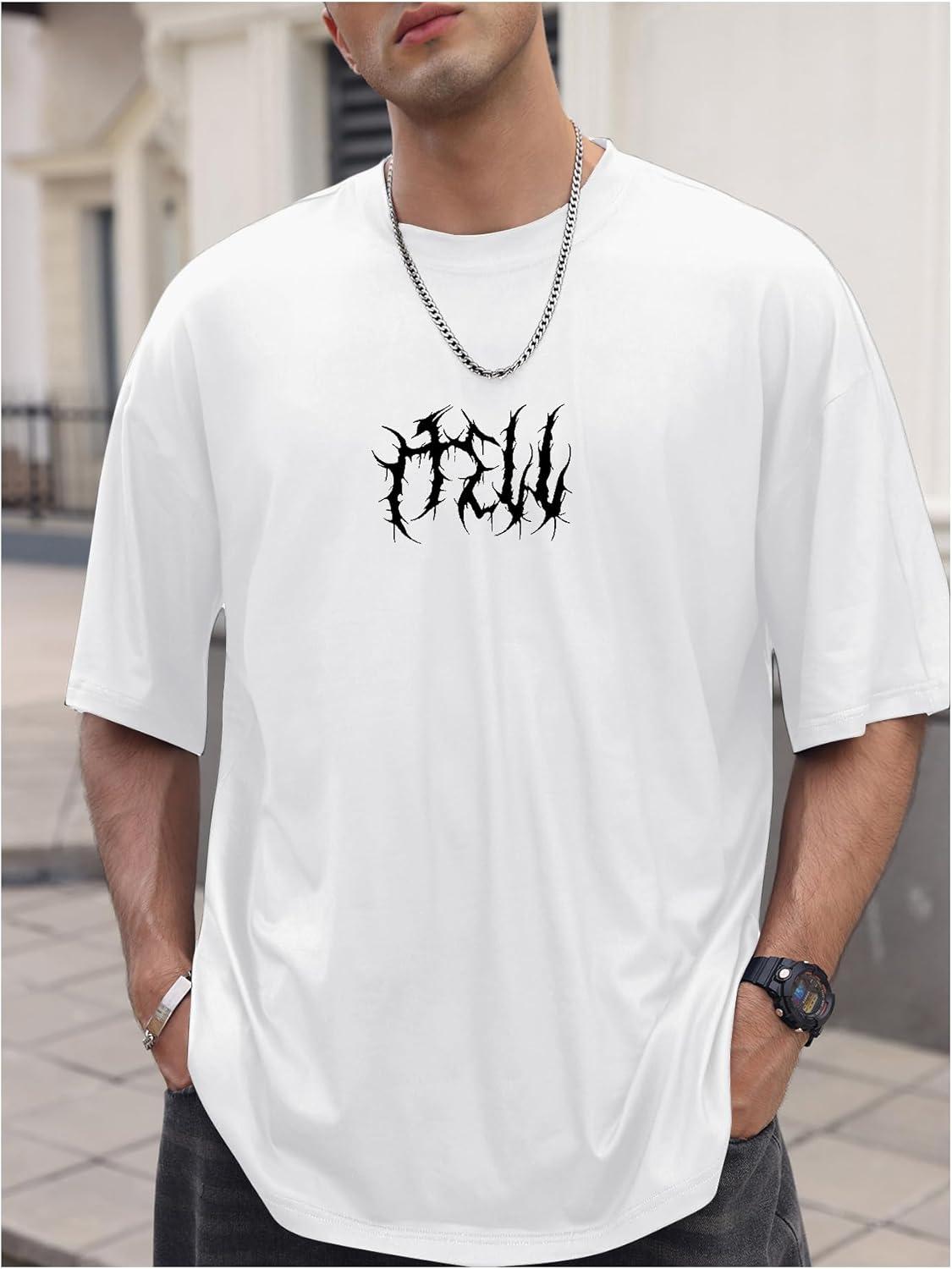 imageSOLY HUX Mens Gothic Crewneck TShirt Vintage Graphic Tees Short Sleeve Tops StreetwearWhite Graphic