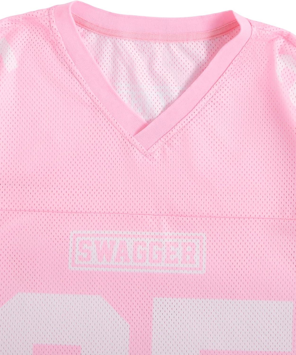 imageSOLY HUX Mens Graphic Jersey TShirts V Neck Racing Print Casual Tees Streetwear Summer Top TshirtPink Number