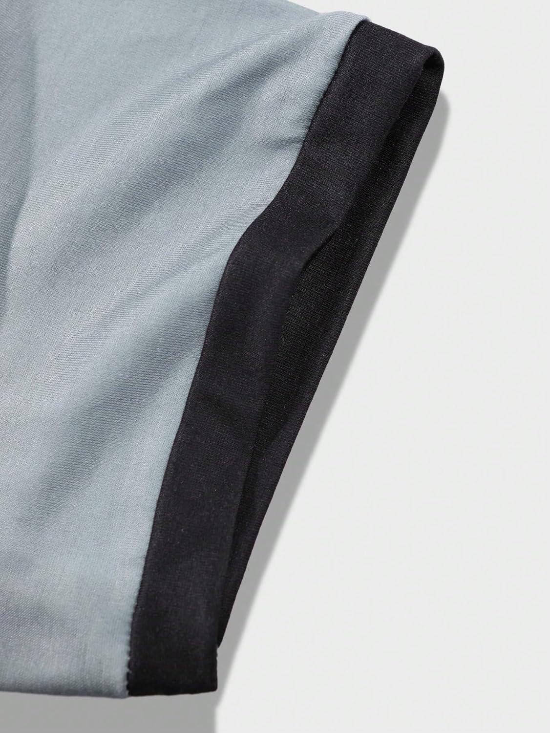 imageSOLY HUX Mens Playing Card Print Golf Shirt Short Sleeve Summer Work Tennis Tee ShirtBlue and Grey