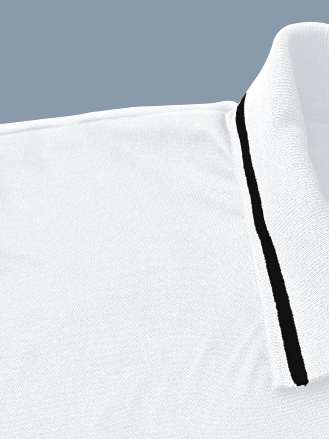 imageSOLY HUX Mens Playing Card Print Golf Shirt Short Sleeve Summer Work Tennis Tee ShirtPink White Multi