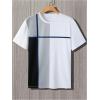 imageSOLY HUX Mens Color Block Tees Crew Neck Short Sleeve Shirts Casual Summer TopsMulti Blue