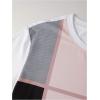 imageSOLY HUX Mens Color Block Tees Crew Neck Short Sleeve Shirts Casual Summer TopsMulti Pink