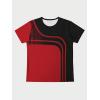 imageSOLY HUX Mens Colorblock Striped Tee Short Sleeve Casual T Shirt Summer Tee TopsBlack and Red