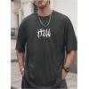 imageSOLY HUX Mens Gothic Crewneck TShirt Vintage Graphic Tees Short Sleeve Tops StreetwearGrey Graphic