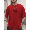 imageSOLY HUX Mens Gothic Crewneck TShirt Vintage Graphic Tees Short Sleeve Tops StreetwearRed Graphic
