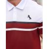 imageSOLY HUX Mens Playing Card Print Golf Shirt Short Sleeve Summer Work Tennis Tee ShirtMulti Red White
