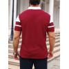 imageSOLY HUX Mens Playing Card Print Golf Shirt Short Sleeve Summer Work Tennis Tee ShirtMulti Red White