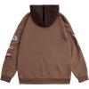 imageSOLY HUX Mens Graphic Oversized Hoodies Y2k Zip Up Long Sleeve Hooded Sweatshirt Jacket StreetwearCoffee Brown