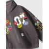 imageSOLY HUX Mens Graphic Oversized Hoodies Y2k Zip Up Long Sleeve Hooded Sweatshirt Jacket StreetwearGrey Multi