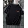 imageSOLY HUX Mens Graphic Tees Letter Print Vintage TShirts Short Sleeve Crewneck Casual Summer Tee TopDark Black