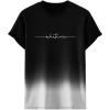 imageSOLY HUX Mens Letter Graphic Tee Short Sleeve T Shirts Ombre Summer Tops Streetwear Black and White Medium