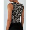 imageSOLY HUX Womens Leopard Sequin Tank Top Square Neck Sleeveless Y2k Cheetah Print Crop TopsWhite Leopard