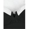 imageSOLY HUX Womens One Piece Bathing Suits High Cut Swimwear Push Up Bathing Suits Beach Vacation ClothesBlack and White