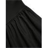 imageSOLY HUX Womens Plus Size Dress Off The Shoulder Short Sleeve Ruched A Line Flared Cocktail Party Short DressesSolid Black