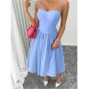 imageSOLY HUX Womens Sleeveless Midi Corset Dress Flared A Line Flowy Party Cami DressesPlain Light Blue