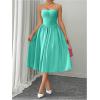 imageSOLY HUX Womens Sleeveless Midi Corset Dress Flared A Line Flowy Party Cami DressesPlain Mint Green