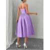 imageSOLY HUX Womens Sleeveless Midi Corset Dress Flared A Line Flowy Party Cami DressesPure Mauve Purple