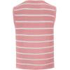 imageSOLY HUX Womens Sleeveless Striped Sweater Vest V Neck Tie Bow Crochet Knit Tank Tops Casual Loose CardiganPink Striped