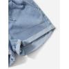 imageSOLY HUX Womens Summer Denim Shorts Drawstring Elastic Waist Straight Leg Jeans with PocketsLight Wash