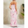 imageSOLY HUX Womens Summer Floral Tube Dress Twist Front Strapless Vacation Beach Dresses Maxi DressLight Pink