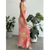 imageSOLY HUX Womens Summer Floral Tube Dress Twist Front Strapless Vacation Beach Dresses Maxi DressRed Multi