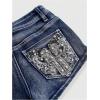 imageSOLY HUX Womens Y2k Sparkly Jeans Skinny Mini Denim Shorts Music Festival Rave OutfitsDark Wash