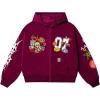 imageSOLY HUX Mens Graphic Oversized Hoodies Y2k Zip Up Long Sleeve Hooded Sweatshirt Jacket StreetwearPurple Graphic