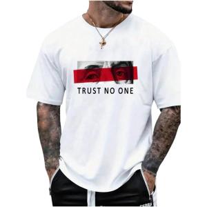 imageSOLY HUX Mens Short Sleeve Shirts Novelty Graphic Tee Shirt Summer Casual Tee TopsWhite Graphic